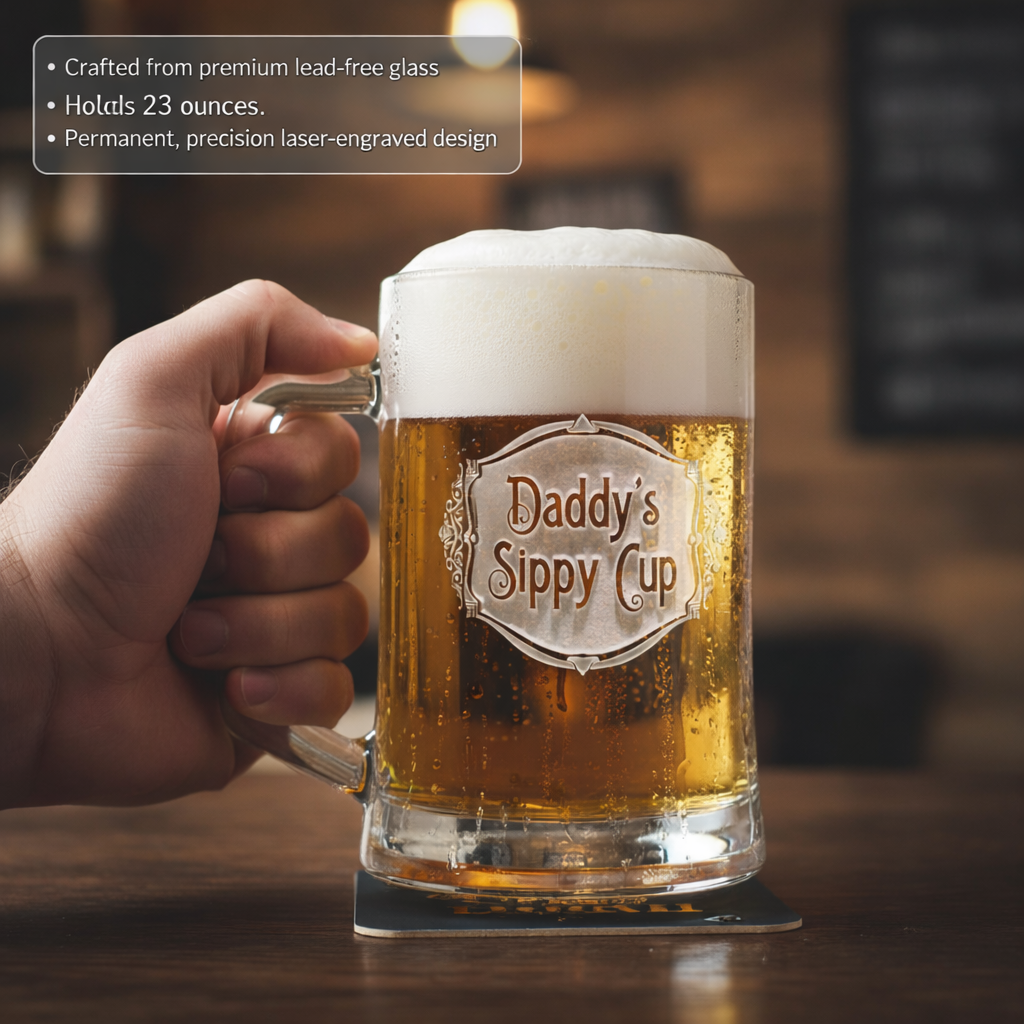 Dad's Sippy Cup | 23 oz Father's Day Mug in 3D Engraving