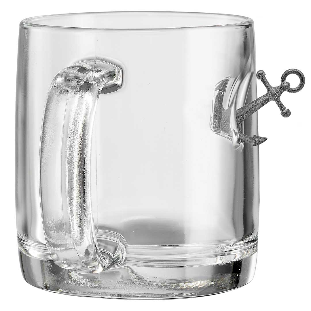 Unique Personalized The Navy Anchor Glass Customized Gifts for Men by Groovy Guy