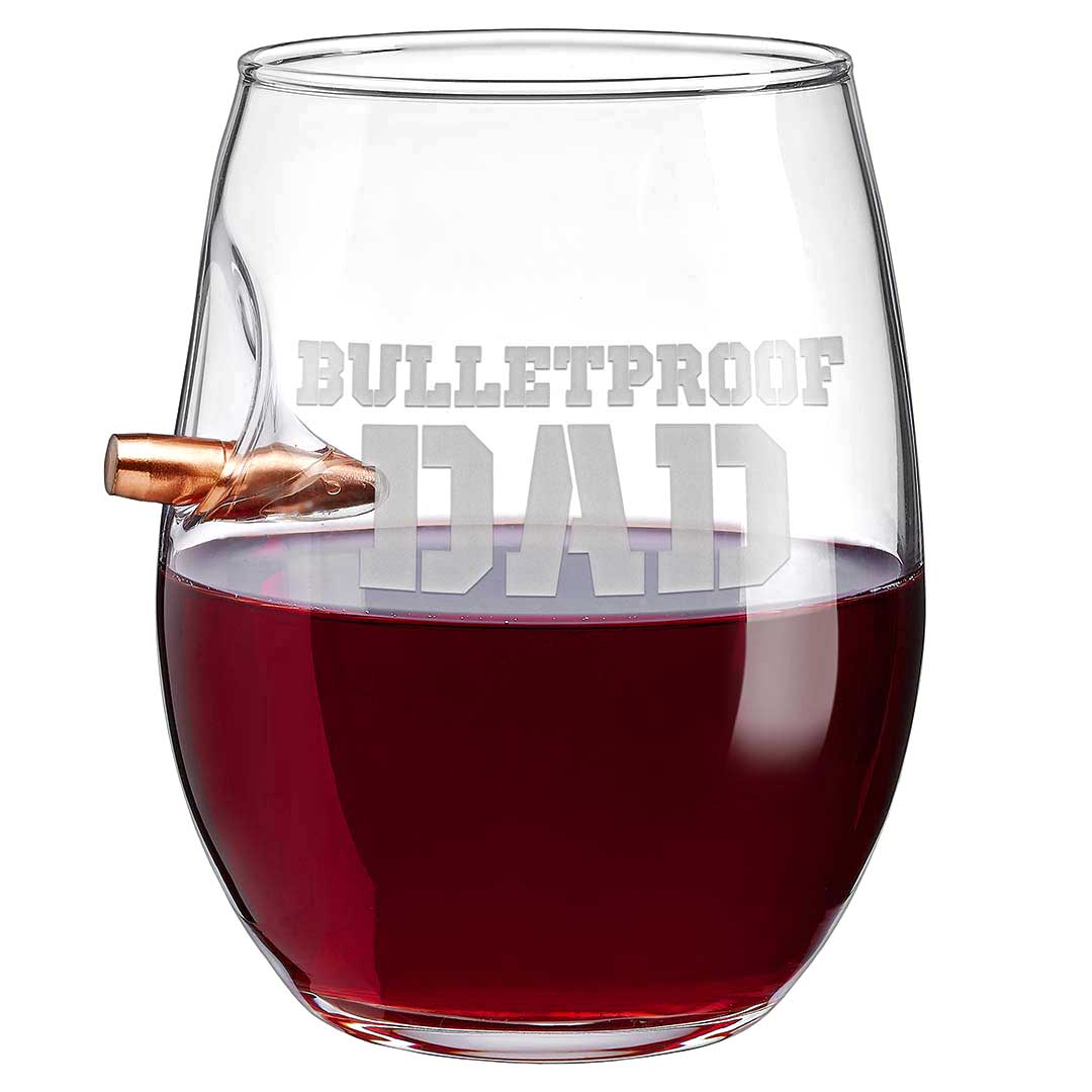 Unique Personalized Bulletproof Dad Glass Customized Gifts for Men by Groovy Guy