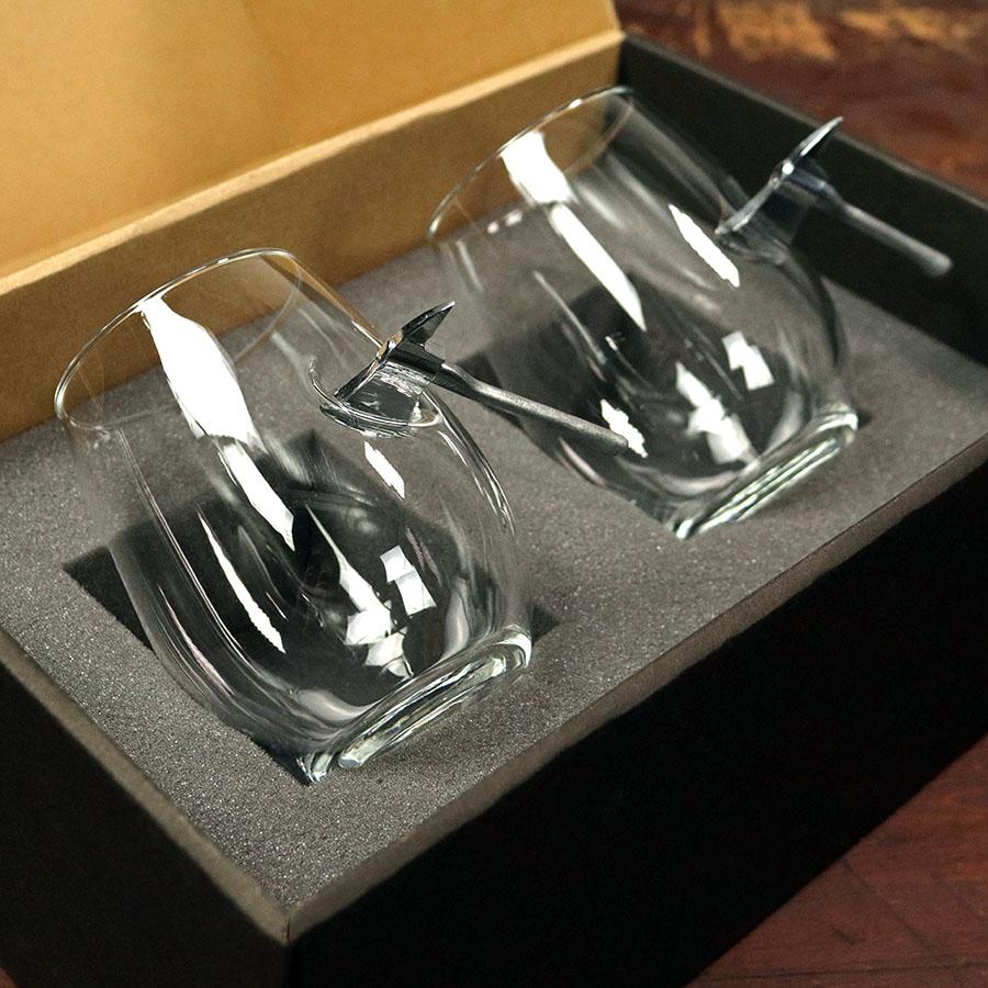 Unique Personalized The Firefighter’s Axe Glass Customized Gifts for Men by Groovy Guy