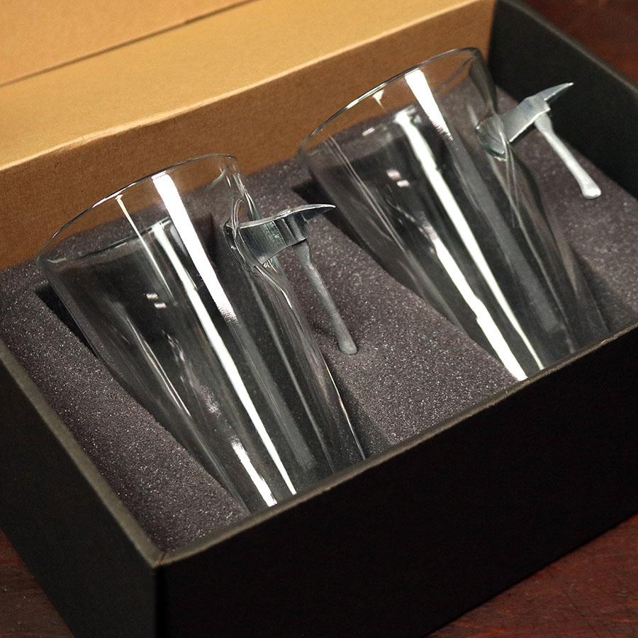 Unique Personalized The Firefighter’s Axe Glass Customized Gifts for Men by Groovy Guy