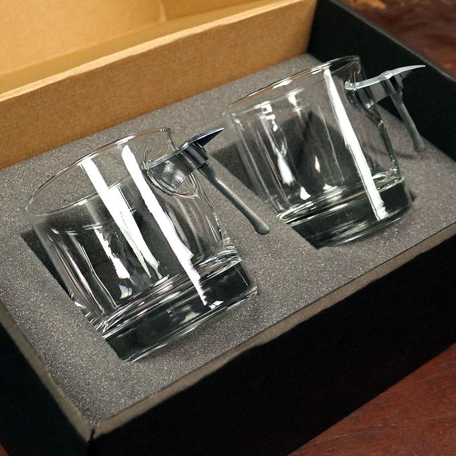 Unique Personalized The Firefighter’s Axe Glass Customized Gifts for Men by Groovy Guy