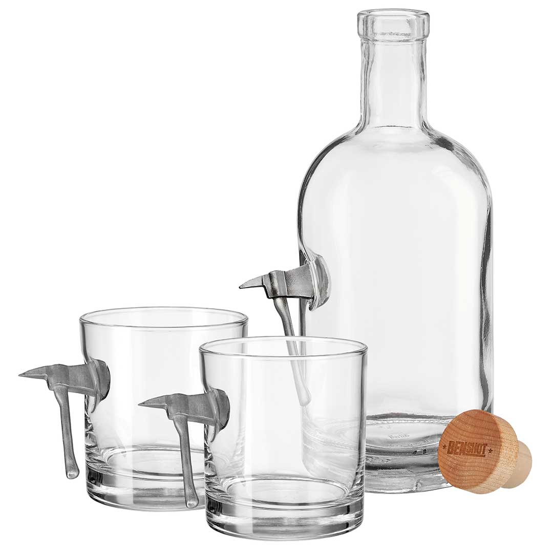 Unique Personalized Blazing Honor Firefighter Glass Customized Gifts for Men by Groovy Guy