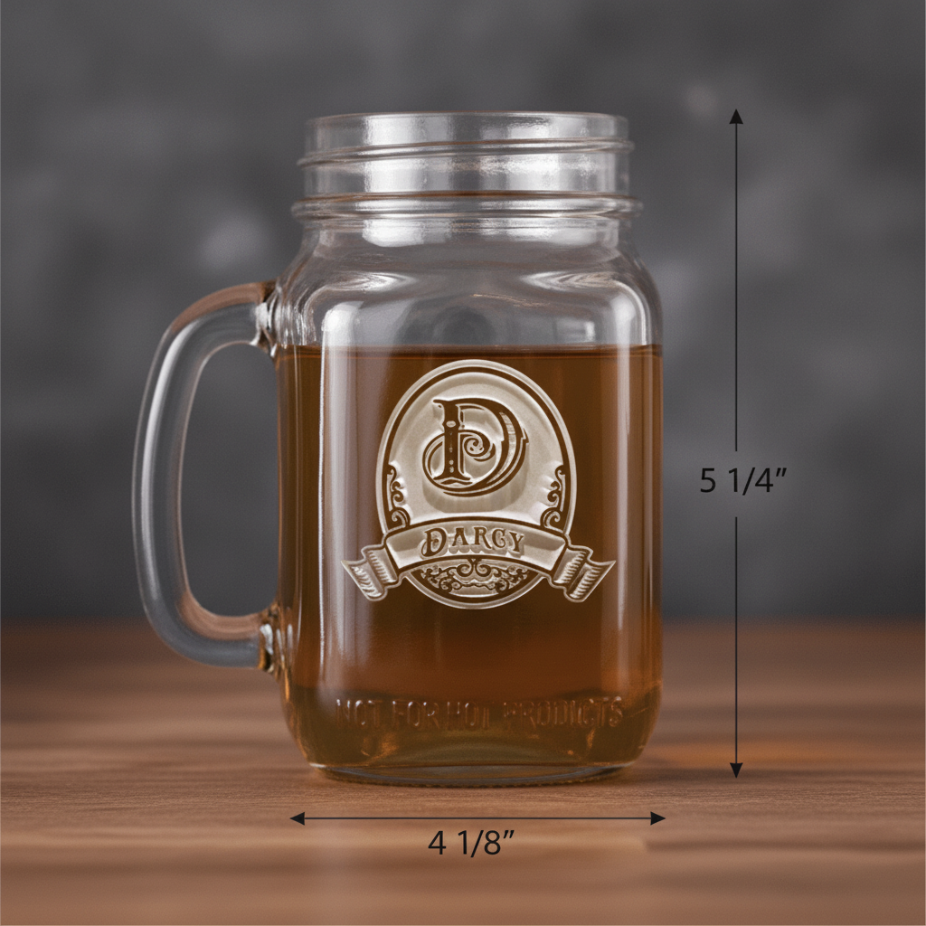 Classic Banner Personalized Mason Jar Mug