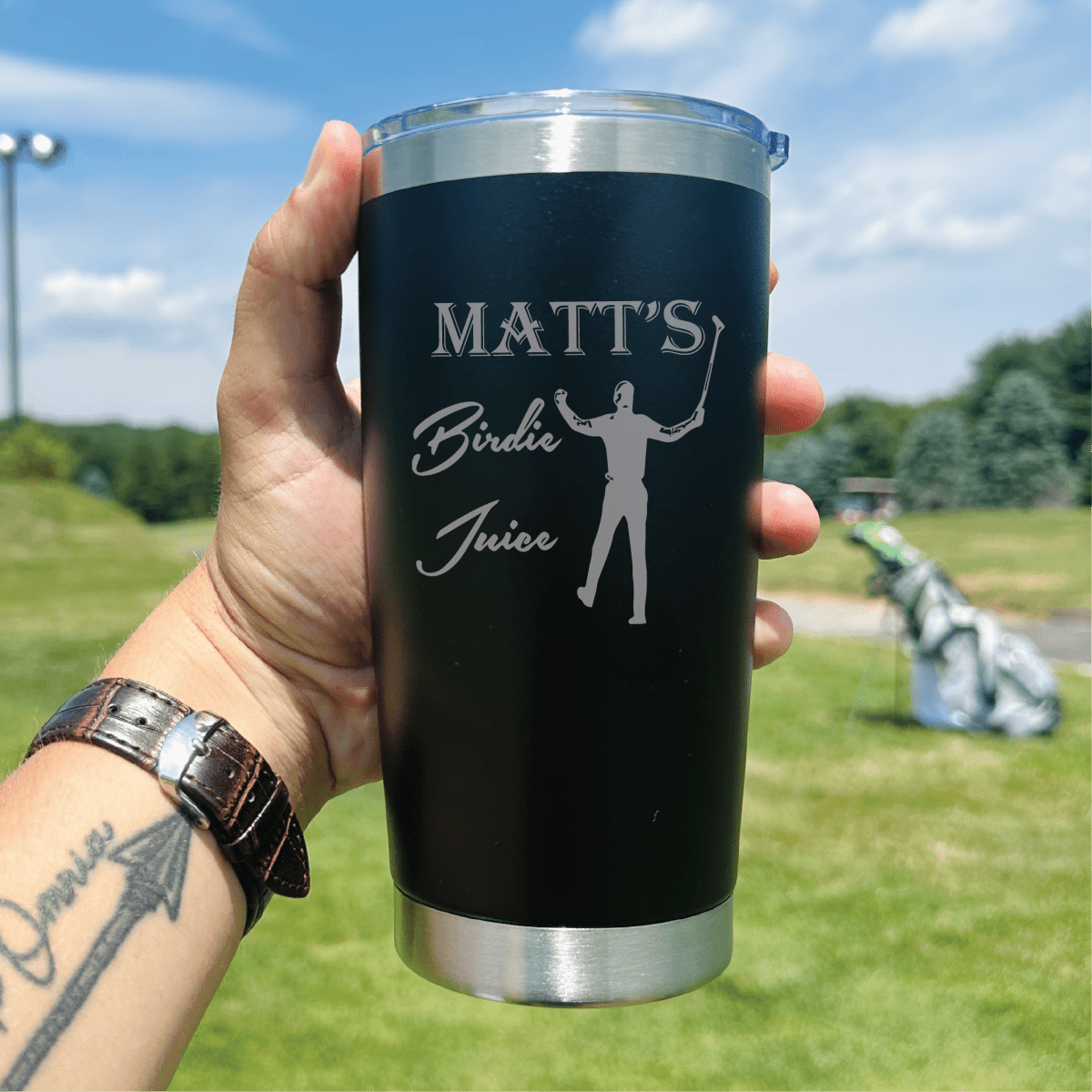 Unique Personalized Birdie Juice Gift Set Customized Golf Gifts for Men by Groovy Guy