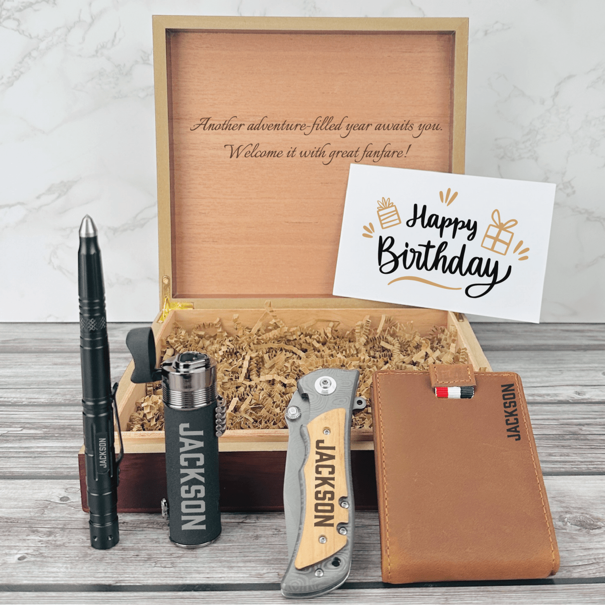 Unique Personalized Ultimate Man's Birthday Bash Box Customized Birthday Gifts for Men by Groovy Guy