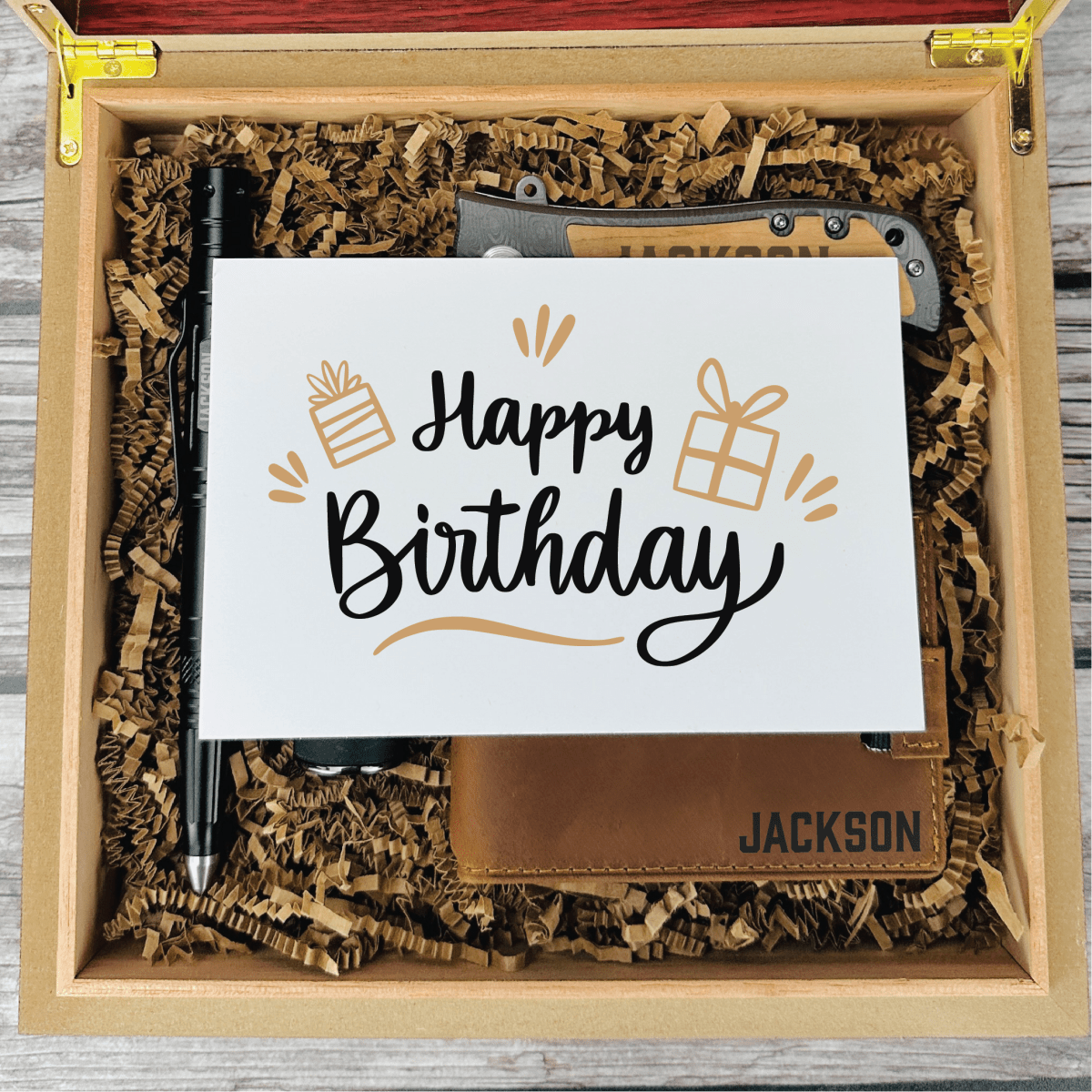 Unique Personalized Ultimate Man's Birthday Bash Box Customized Birthday Gifts for Men by Groovy Guy