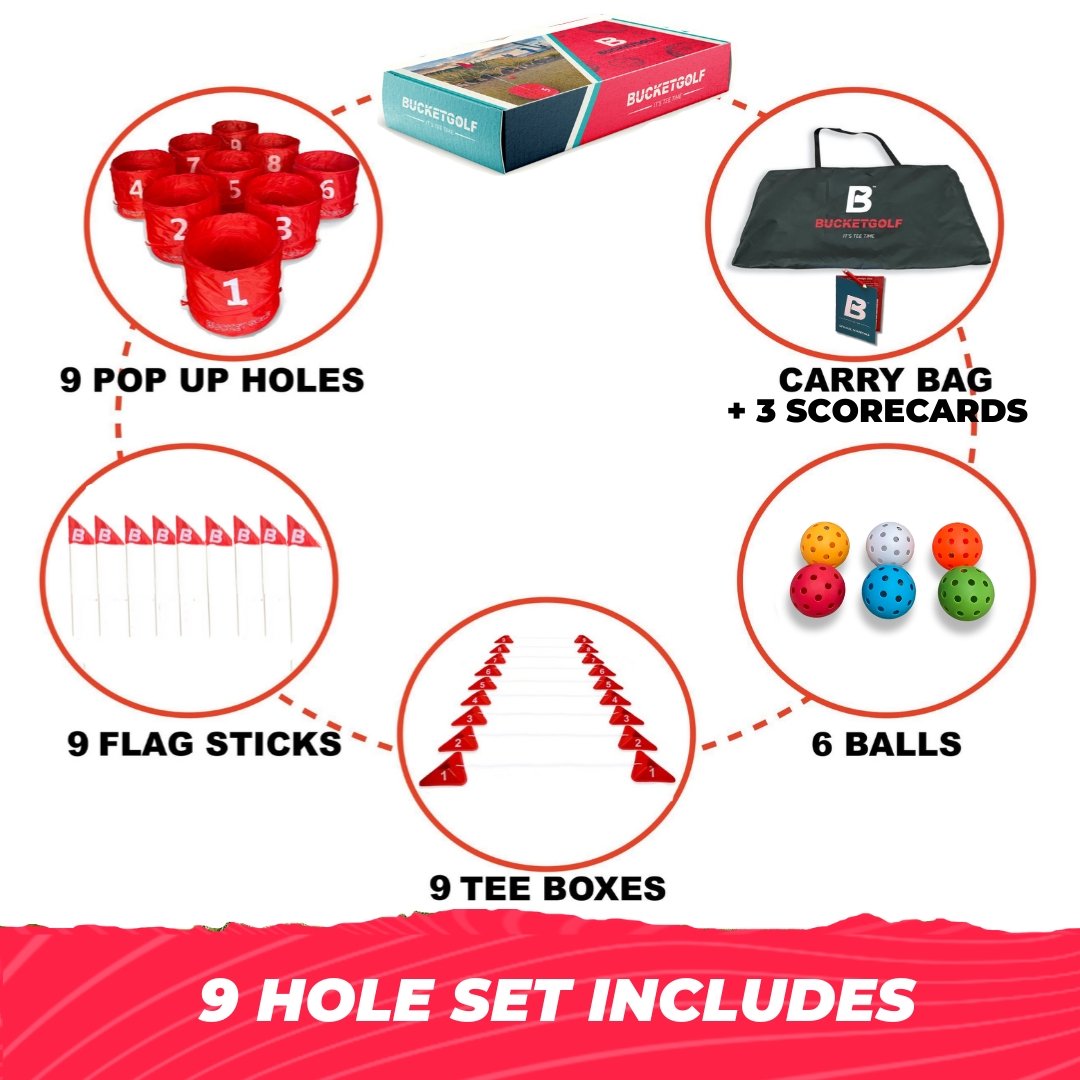 Unique Personalized BucketGolf Pro (9 hole) Customized Gifts for Men by Groovy Guy