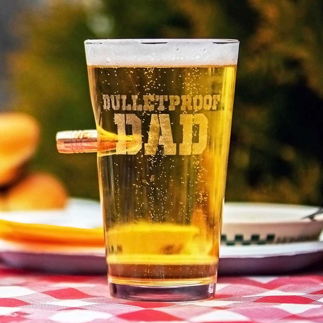 Unique Personalized Bulletproof Dad Glass Customized Gifts for Men by Groovy Guy