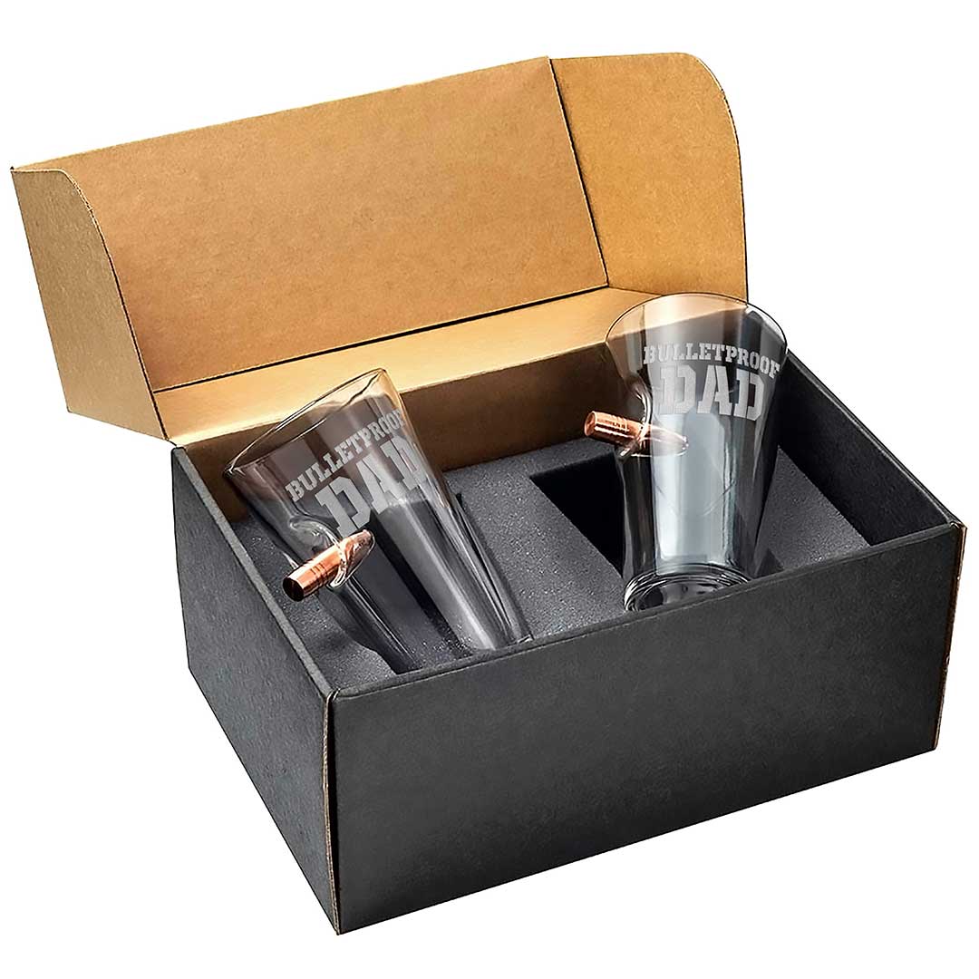 Unique Personalized Bulletproof Dad Glass Customized Gifts for Men by Groovy Guy