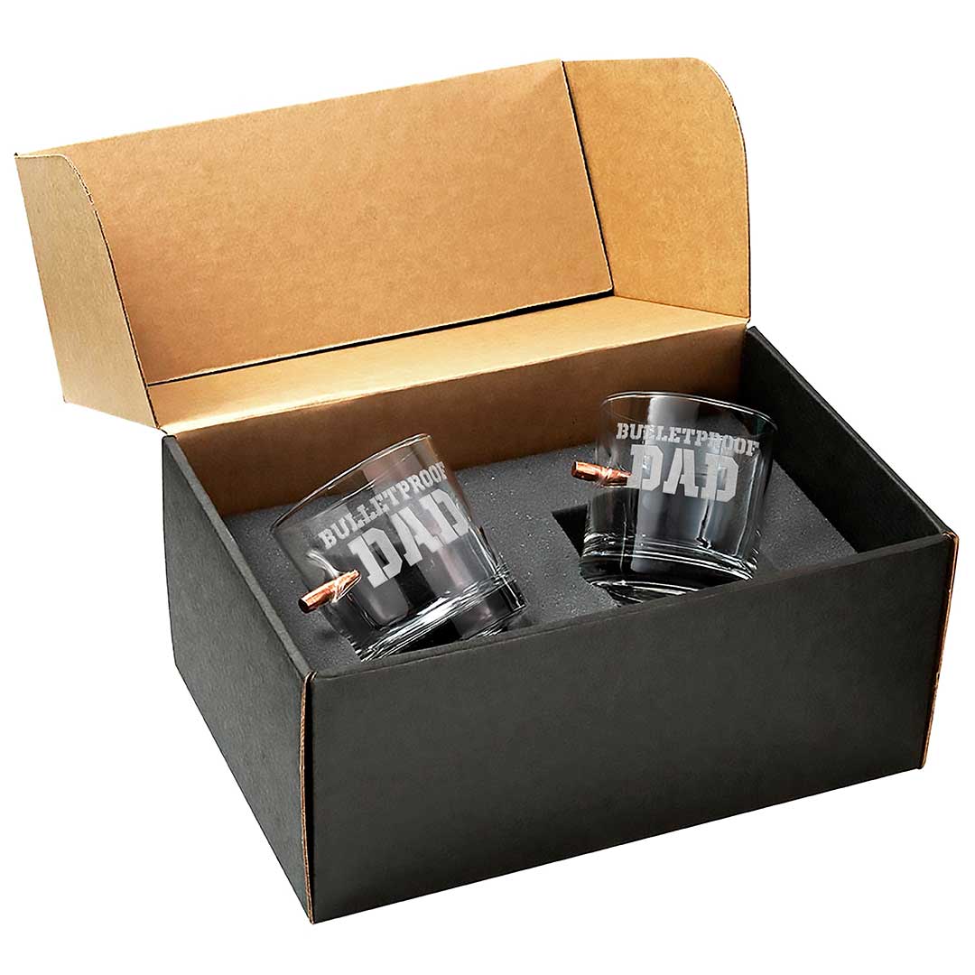 Unique Personalized Bulletproof Dad Glass Customized Gifts for Men by Groovy Guy
