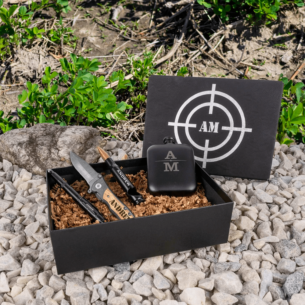 Unique Personalized Bullet Proof Gift Box Set Customized Gift Set Gifts for Men by Groovy Guy