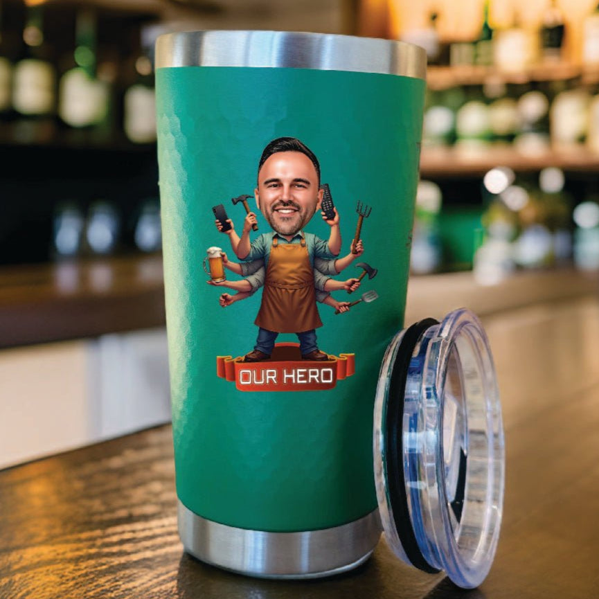 Funny gift for dad Unique Personalized Custom Do It All Dad Tumbler Customized Tumbler Gifts for Men by Groovy Guy