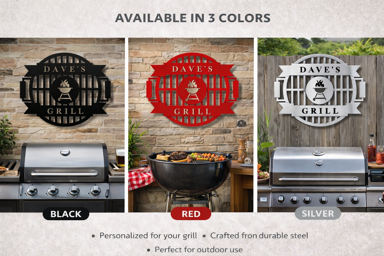 Grill Master Personalized Sign