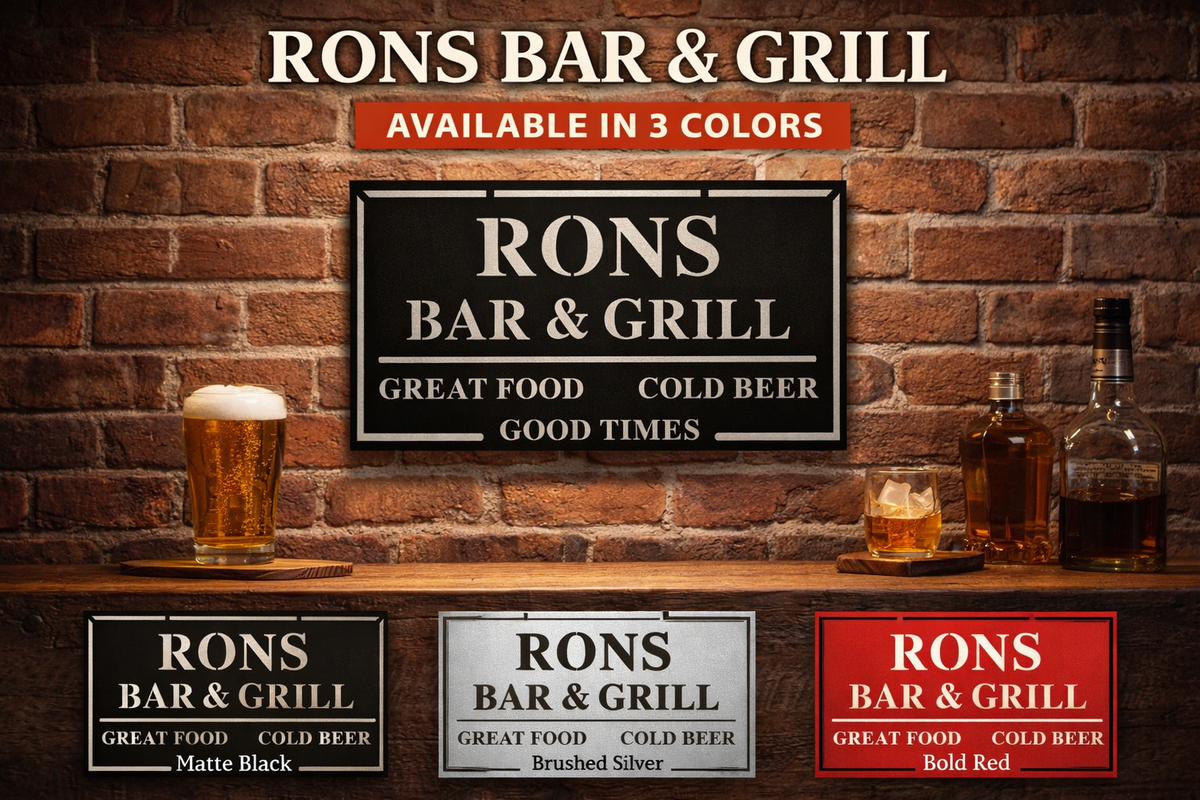 Custom Bar & Grill Sign