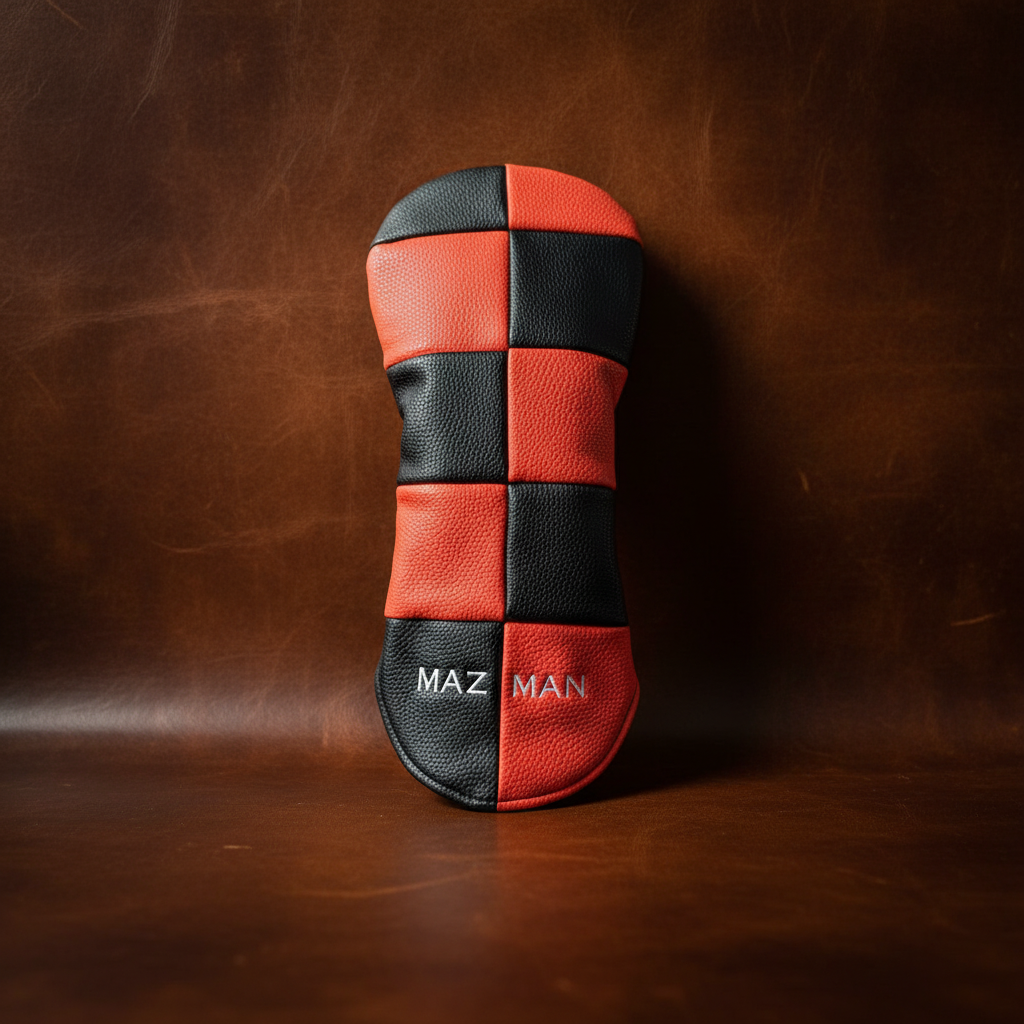 Checkerboard Personalized Golf Driver Head Cover