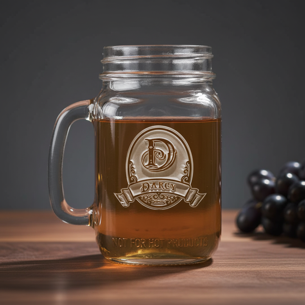 Classic Banner Personalized Mason Jar Mug