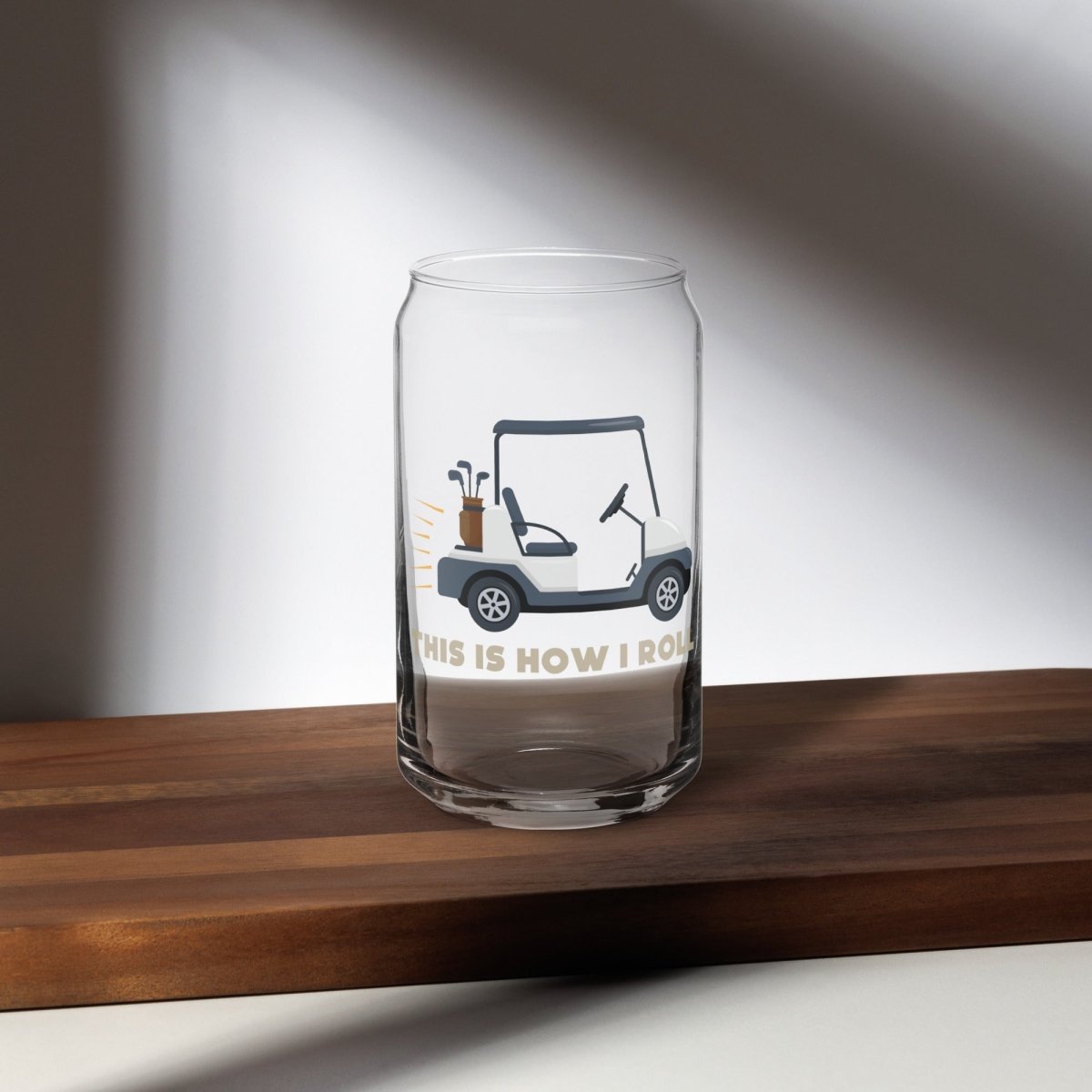 Unique Personalized "This is How I Roll" Beer Can Glass Customized Beer Glasses Gifts for Men by Groovy Guy
