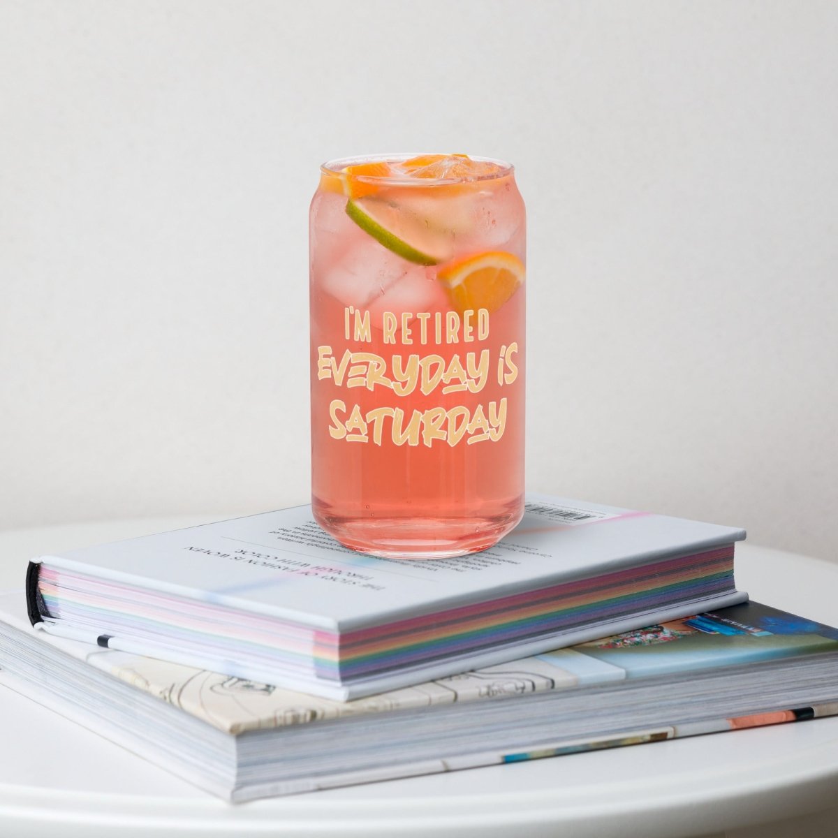 Unique Personalized "Retired" Beer Can Glass Customized Beer Glasses Gifts for Men by Groovy Guy