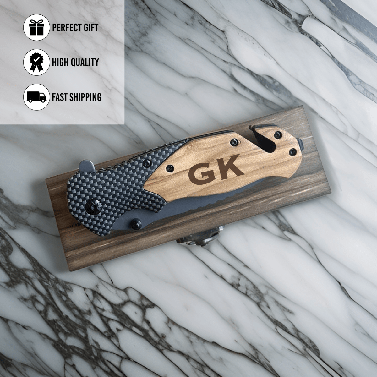 Unique Personalized Custom Occasions Cutter Customized Knife Gifts for Men by Groovy Guy