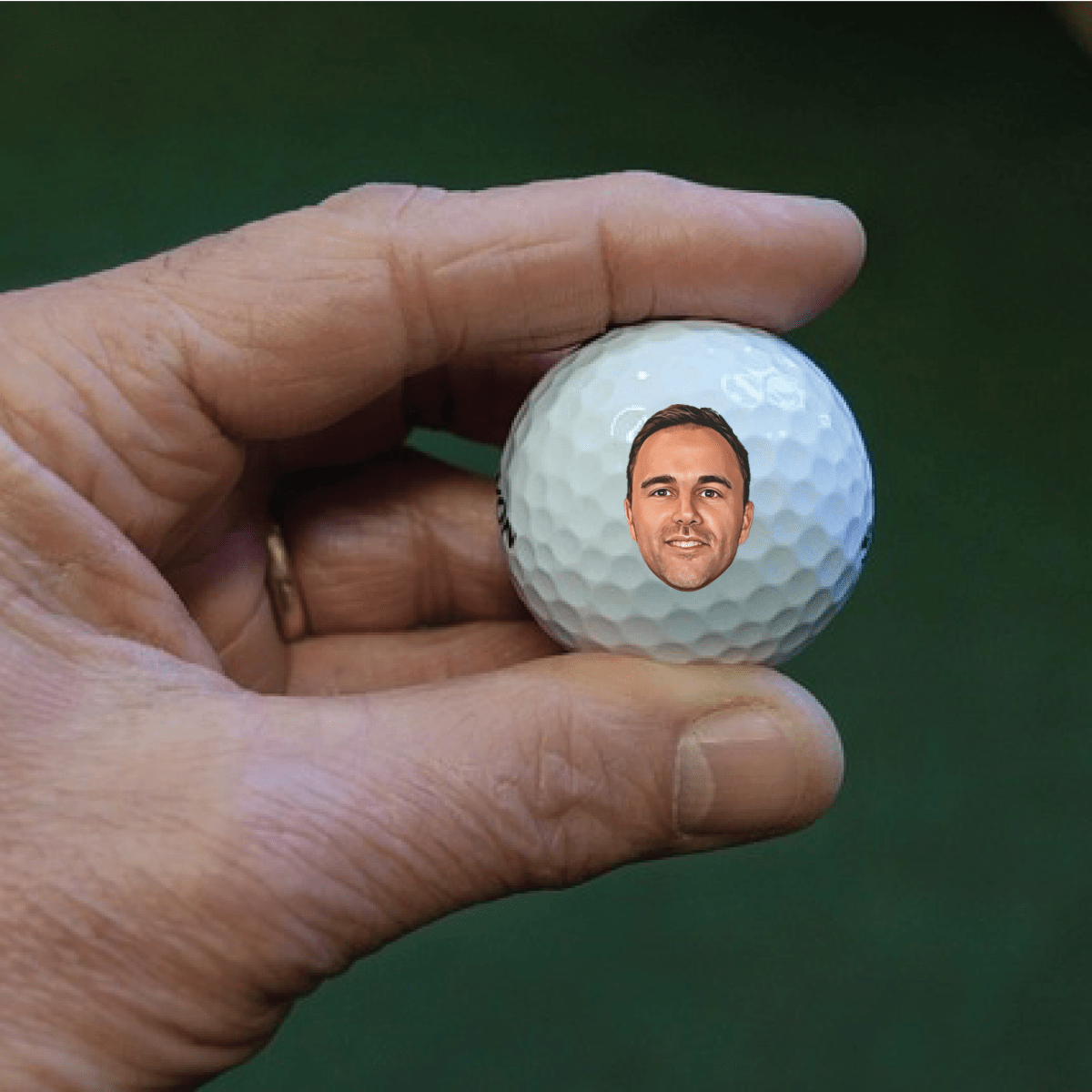Unique Personalized Mug Shot Golf Balls Customized Golf Gifts for Men by Groovy Guy