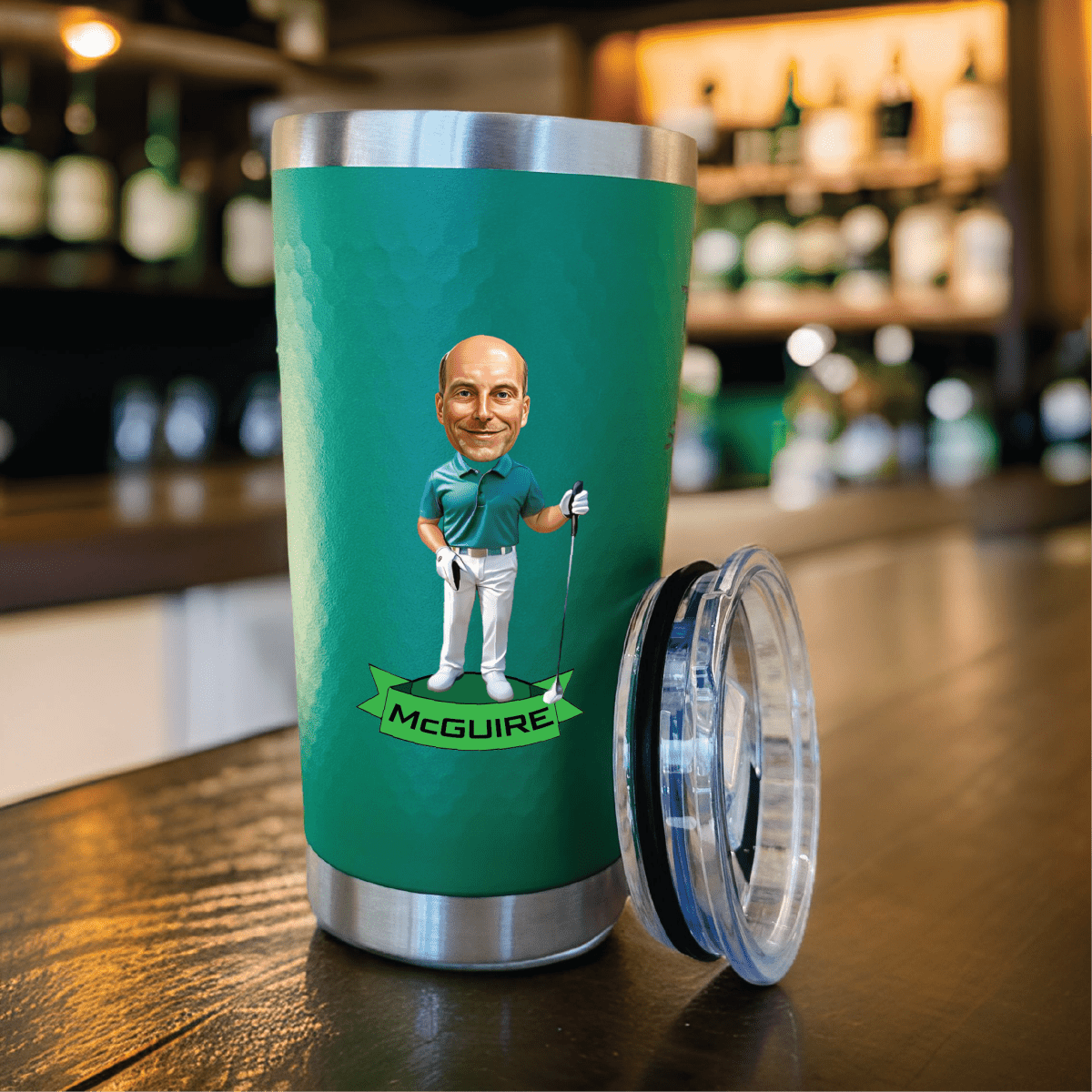 Unique Personalized Fairway Fun Golf Tumbler Customized Golf Gifts for Men by Groovy Guy