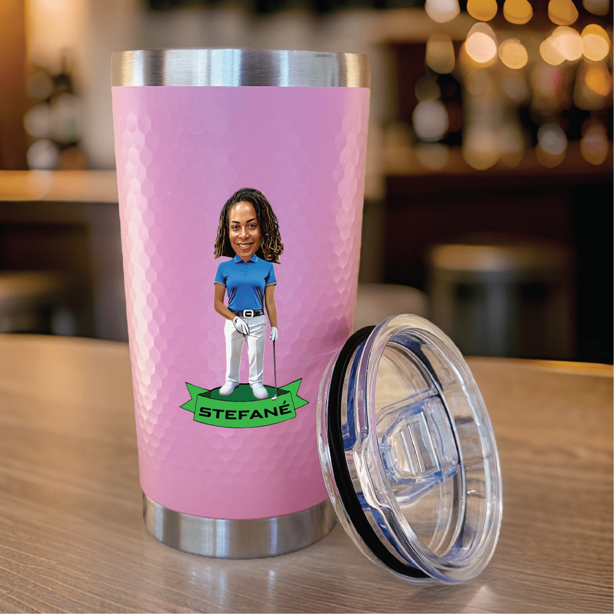 Unique Personalized Fairway Fun Golf Tumbler Customized Golf Gifts for Men by Groovy Guy