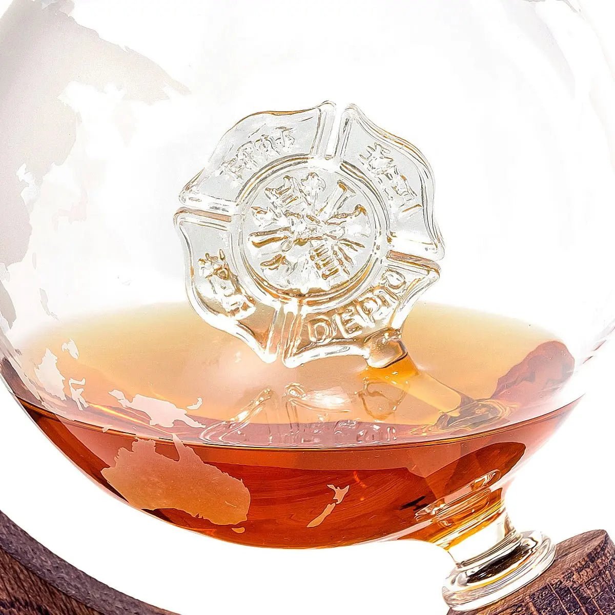 Unique Personalized Firefighters Decanter Customized Gifts for Men by Groovy Guy