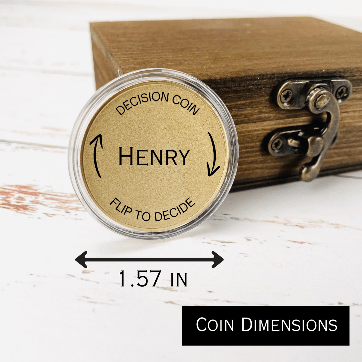 Unique Personalized Custom Decision Coin for Couples Customized Anniversary Gifts for Men by Groovy Guy