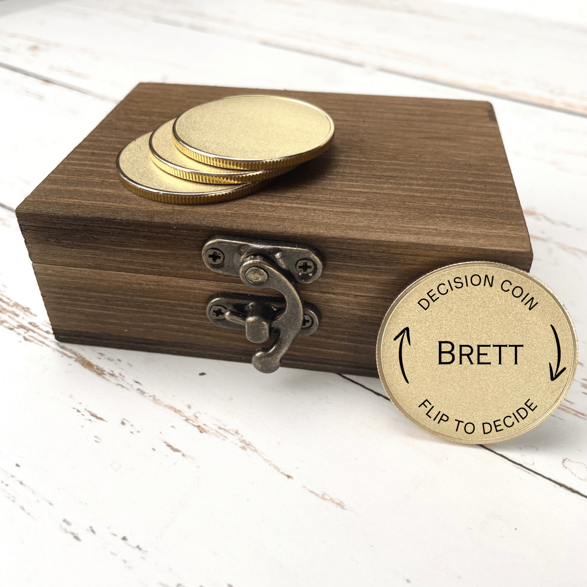Unique Personalized Custom Decision Coin for Couples Customized Anniversary Gifts for Men by Groovy Guy
