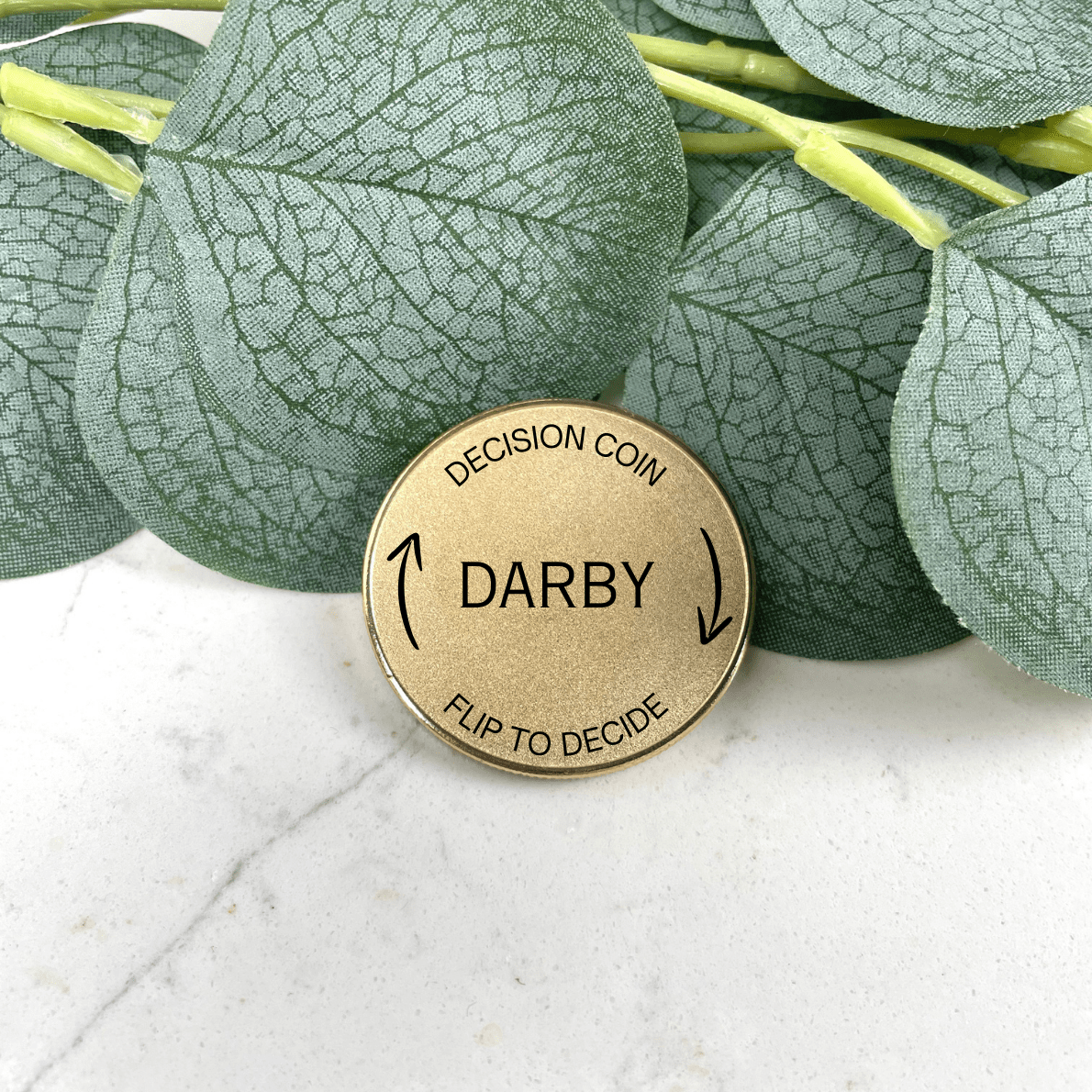Unique Personalized Custom Decision Coin for Couples Customized Anniversary Gifts for Men by Groovy Guy