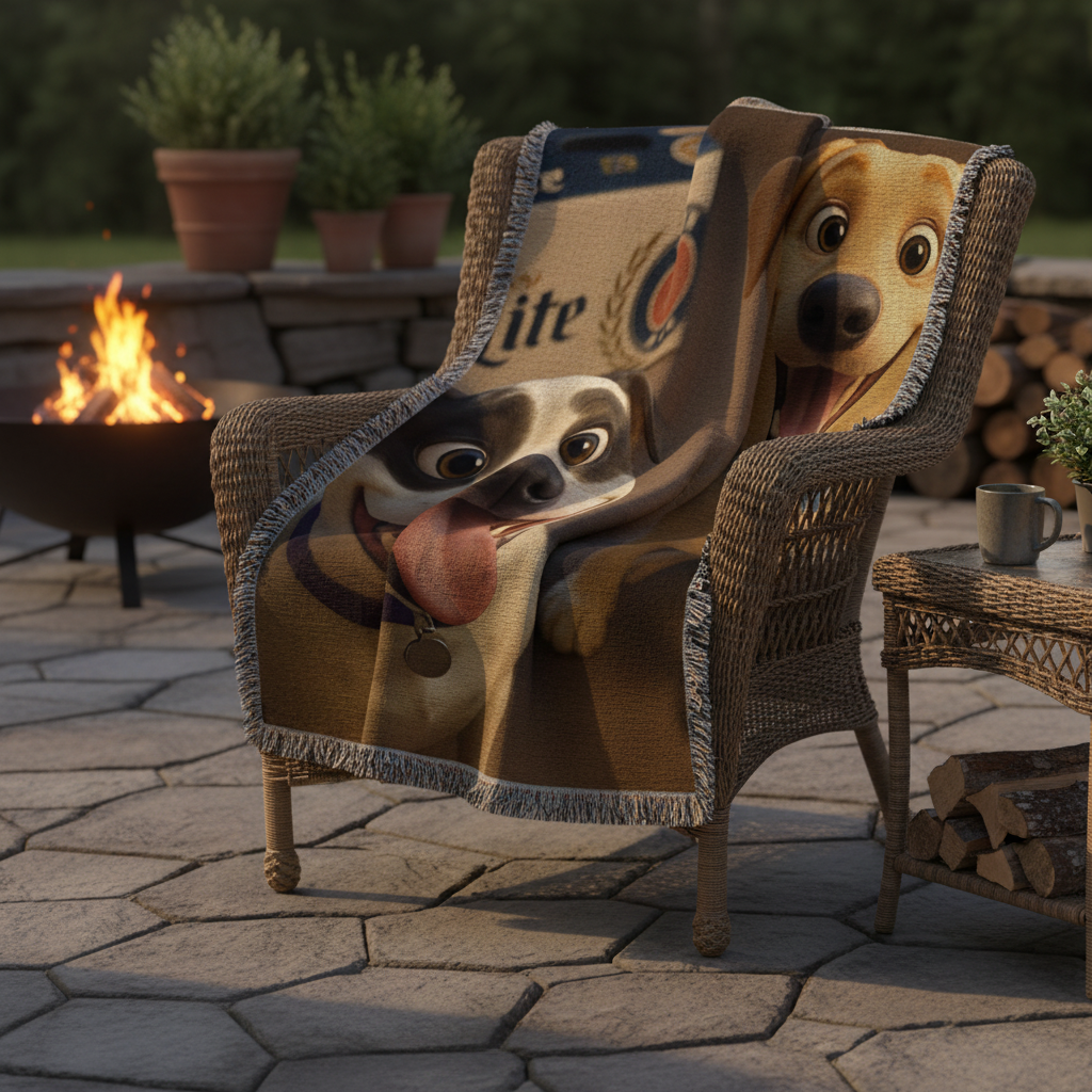 Animated Woven Photo Blanket