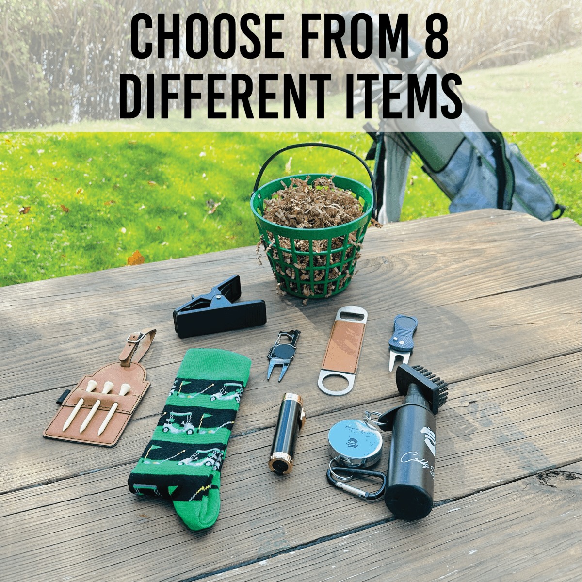 Unique Personalized Build Your Custom Golf Basket Customized Gifts for Men by Groovy Guy