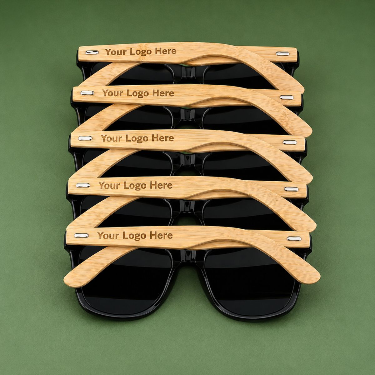 Custom Logo Bamboo Sunglasses
