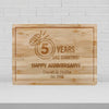 Etched Anniversary Cutting Board