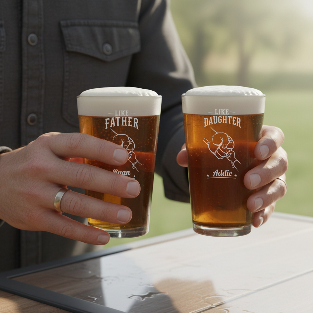 Like Father, Like Daughter Pint Set