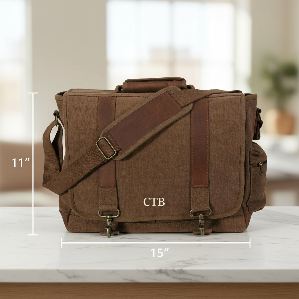 Vintage Embroidered Messenger Bag