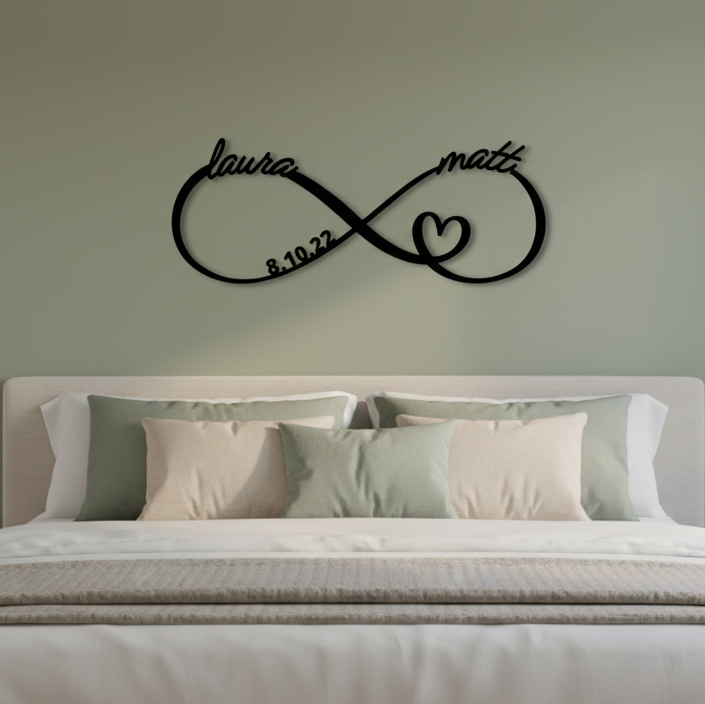 Personalized Infinity Anniversary Sign