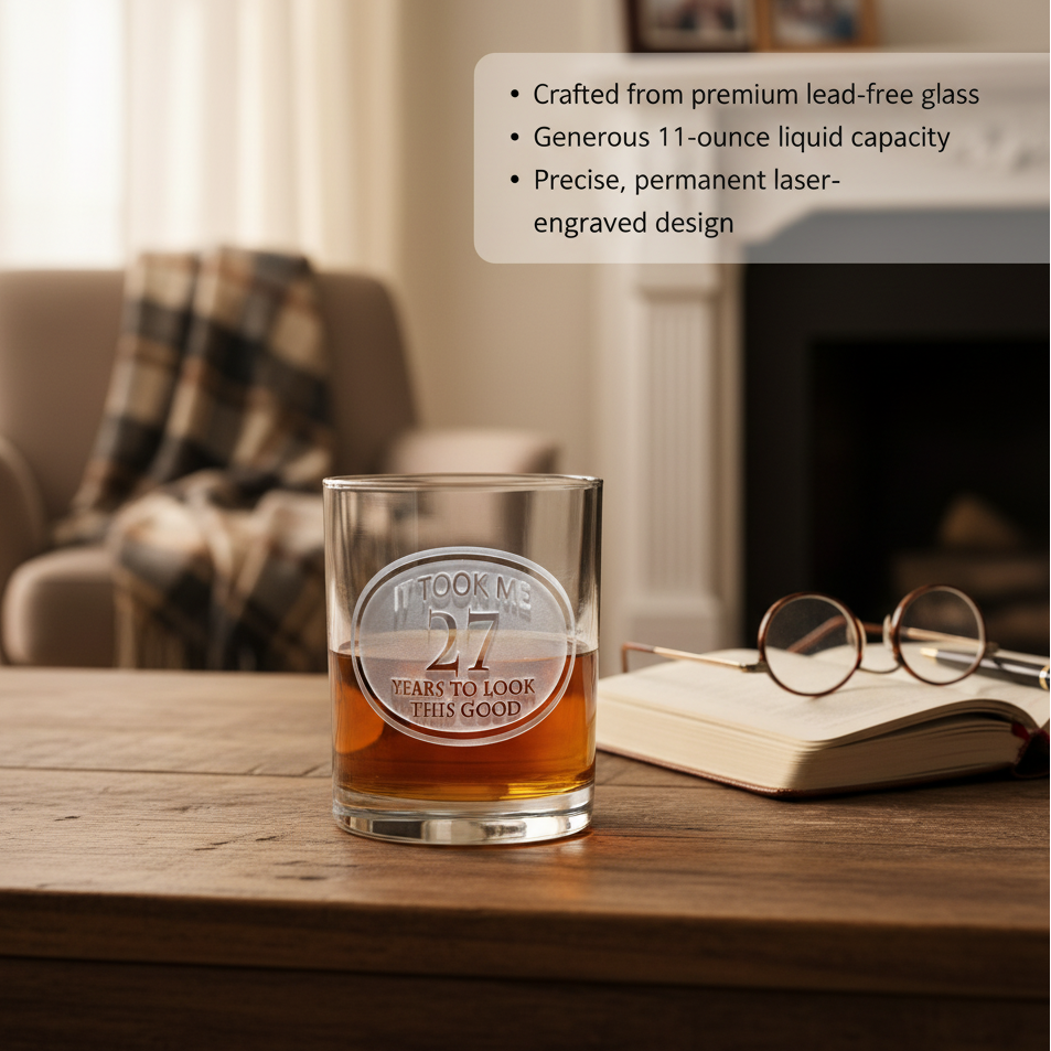 Engraved Birthday Whiskey Glass