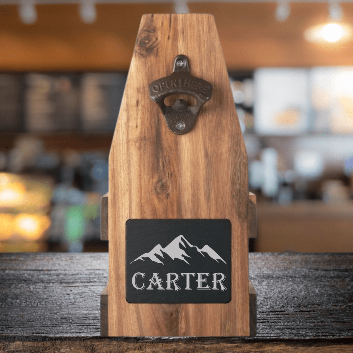 Unique Personalized Brew Bearer Customized Bottle Openers Gifts for Men by Groovy Guy