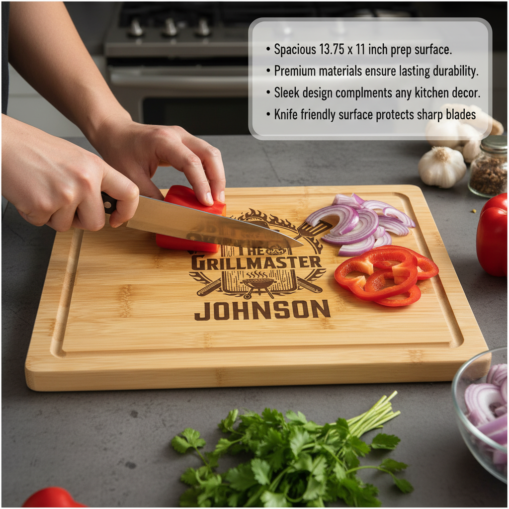 Personalized Grill Master Cutting Board