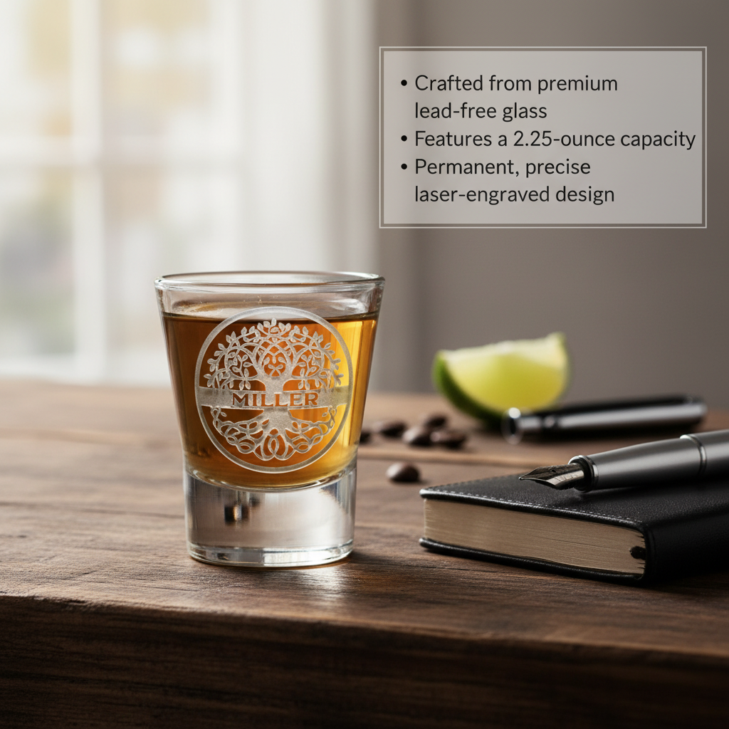 Personalized Family Tree Shot Glass