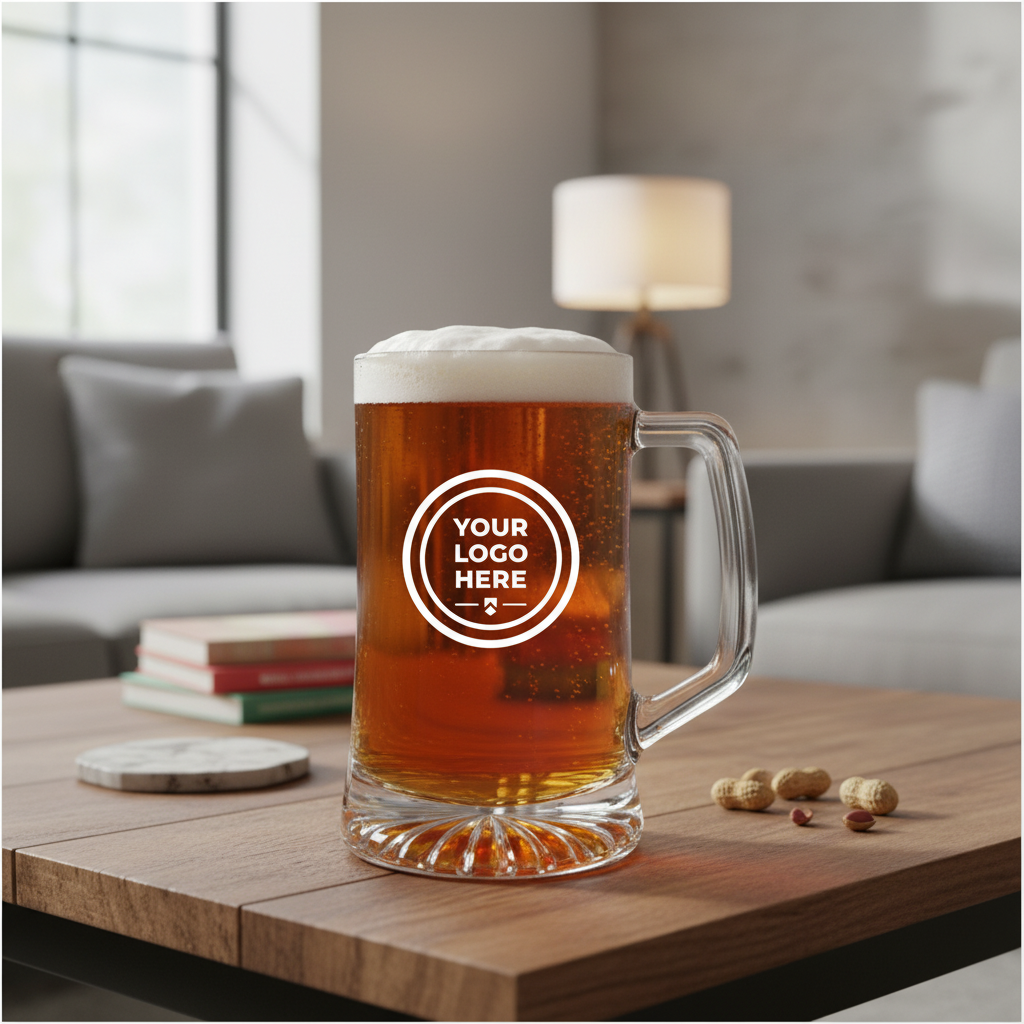 Custom Logo on Beer Mug