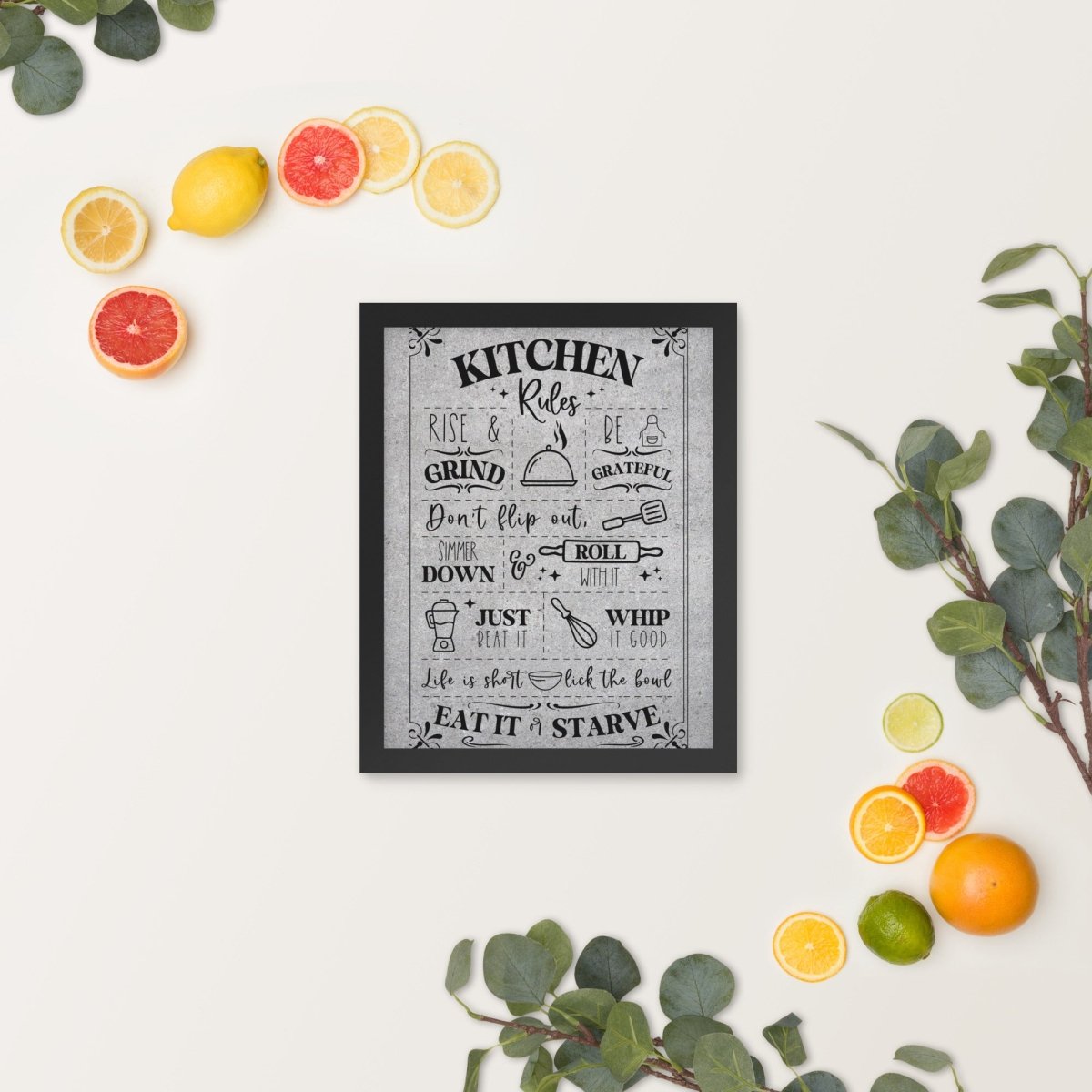 Unique Personalized Our Kitchen Rules Wall Art Customized Pub Signs Gifts for Men by Groovy Guy