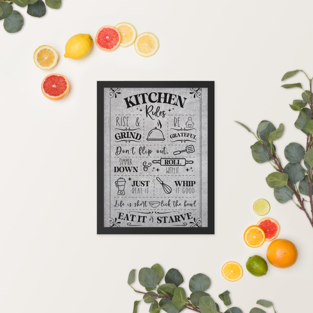 Unique Personalized Our Kitchen Rules Wall Art Customized Pub Signs Gifts for Men by Groovy Guy