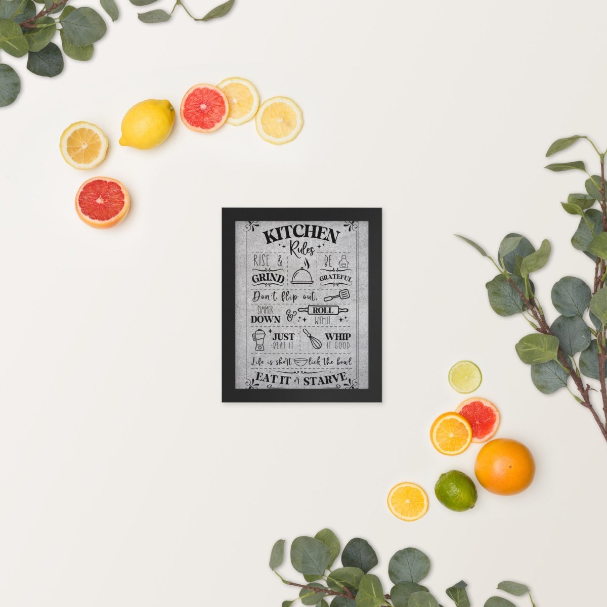 Unique Personalized Our Kitchen Rules Wall Art Customized Pub Signs Gifts for Men by Groovy Guy