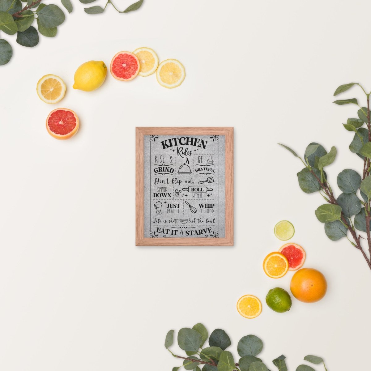 Unique Personalized Our Kitchen Rules Wall Art Customized Pub Signs Gifts for Men by Groovy Guy
