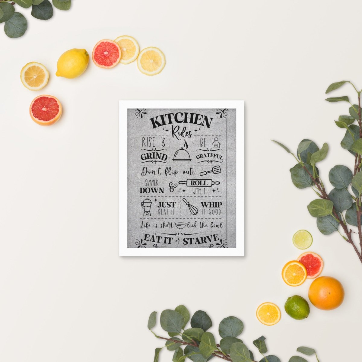 Unique Personalized Our Kitchen Rules Wall Art Customized Pub Signs Gifts for Men by Groovy Guy