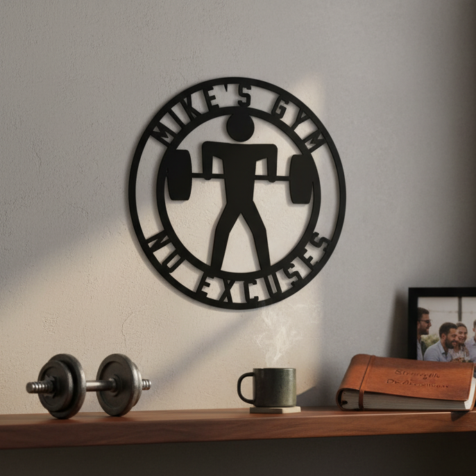 Iron Temple Personalized Gym Sign