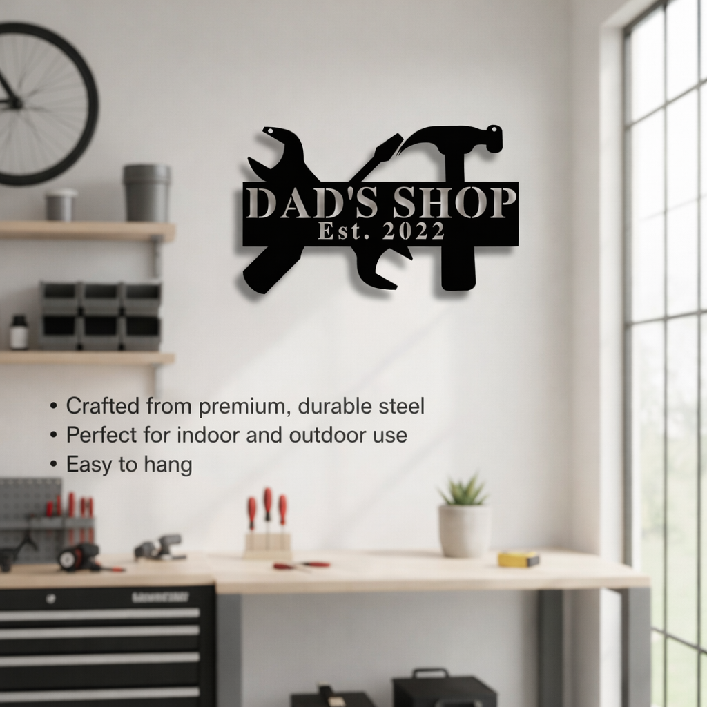 Work Shop Metal Sign